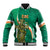 Custom Ireland Rugby Baseball Jacket Green Celtic Knot Summer Paris 2024 LT9 - Wonder Print Shop