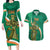 Custom Ireland Rugby Couples Matching Long Sleeve Bodycon Dress and Hawaiian Shirt Green Celtic Knot Summer Paris 2024 LT9 - Wonder Print Shop