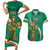 Custom Ireland Rugby Couples Matching Short Sleeve Bodycon Dress and Hawaiian Shirt Green Celtic Knot Summer Paris 2024 LT9 - Wonder Print Shop