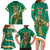 Custom Ireland Rugby Family Matching Long Sleeve Bodycon Dress and Hawaiian Shirt Green Celtic Knot Summer Paris 2024 LT9 - Wonder Print Shop