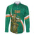 Custom Ireland Rugby Family Matching Long Sleeve Bodycon Dress and Hawaiian Shirt Green Celtic Knot Summer Paris 2024 LT9 - Wonder Print Shop