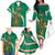 Custom Ireland Rugby Family Matching Off The Shoulder Long Sleeve Dress and Hawaiian Shirt Green Celtic Knot Summer Paris 2024 - Wonder Print Shop