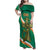 Custom Ireland Rugby Family Matching Off Shoulder Maxi Dress and Hawaiian Shirt Green Celtic Knot Summer Paris 2024 LT9 - Wonder Print Shop