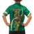 Custom Ireland Rugby Family Matching Puletasi and Hawaiian Shirt Green Celtic Knot Summer Paris 2024 - Wonder Print Shop