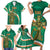 Custom Ireland Rugby Family Matching Short Sleeve Bodycon Dress and Hawaiian Shirt Green Celtic Knot Summer Paris 2024 - Wonder Print Shop