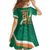 Custom Ireland Rugby Kid Short Sleeve Dress Green Celtic Knot Summer Paris 2024 - Wonder Print Shop