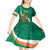 Custom Ireland Rugby Kid Short Sleeve Dress Green Celtic Knot Summer Paris 2024 - Wonder Print Shop