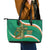 Custom Ireland Rugby Leather Tote Bag Green Celtic Knot Summer Paris 2024 - Wonder Print Shop