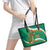 Custom Ireland Rugby Leather Tote Bag Green Celtic Knot Summer Paris 2024 - Wonder Print Shop