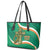 Custom Ireland Rugby Leather Tote Bag Green Celtic Knot Summer Paris 2024 - Wonder Print Shop