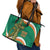 Custom Ireland Rugby Leather Tote Bag Green Celtic Knot Summer Paris 2024 - Wonder Print Shop