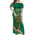 Custom Ireland Rugby Off Shoulder Maxi Dress Green Celtic Knot Summer Paris 2024 - Wonder Print Shop