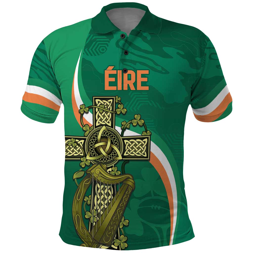 Custom Ireland Rugby Polo Shirt Green Celtic Knot Summer Paris 2024 - Wonder Print Shop