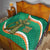 Custom Ireland Rugby Quilt Green Celtic Knot Summer Paris 2024