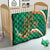 Custom Ireland Rugby Quilt Green Celtic Knot Summer Paris 2024