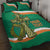 Custom Ireland Rugby Quilt Bed Set Green Celtic Knot Summer Paris 2024 - Wonder Print Shop