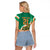 Custom Ireland Rugby Raglan Cropped T Shirt Green Celtic Knot Summer Paris 2024 - Wonder Print Shop