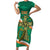 Custom Ireland Rugby Short Sleeve Bodycon Dress Green Celtic Knot Summer Paris 2024