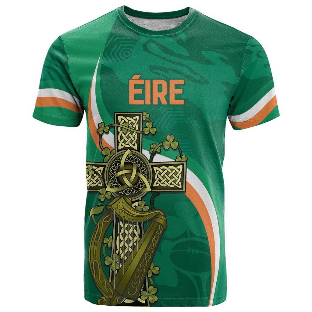 Custom Ireland Rugby T Shirt Green Celtic Knot Summer Paris 2024