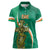 Custom Ireland Rugby Women Polo Shirt Green Celtic Knot Summer Paris 2024