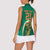 Custom Ireland Rugby Women Sleeveless Polo Shirt Green Celtic Knot Summer Paris 2024