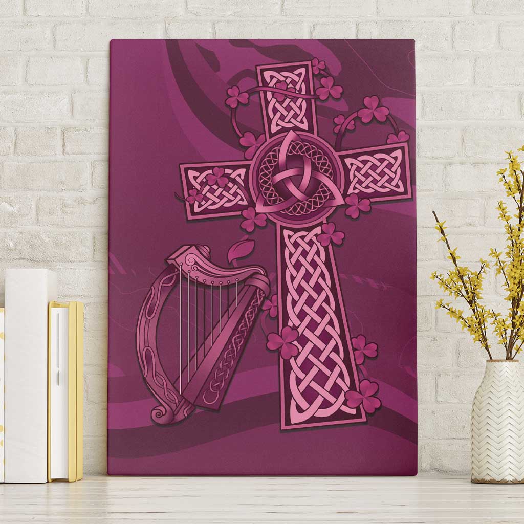 Ireland Rugby Canvas Wall Art Maroon Celtic Knot Summer Paris 2024 LT9 - Wonder Print Shop