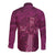 Ireland Rugby Long Sleeve Button Shirt Maroon Celtic Knot Summer Paris 2024 - Wonder Print Shop