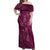 Ireland Rugby Off Shoulder Maxi Dress Maroon Celtic Knot Summer Paris 2024 - Wonder Print Shop