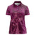 Ireland Rugby Women Polo Shirt Maroon Celtic Knot Summer Paris 2024