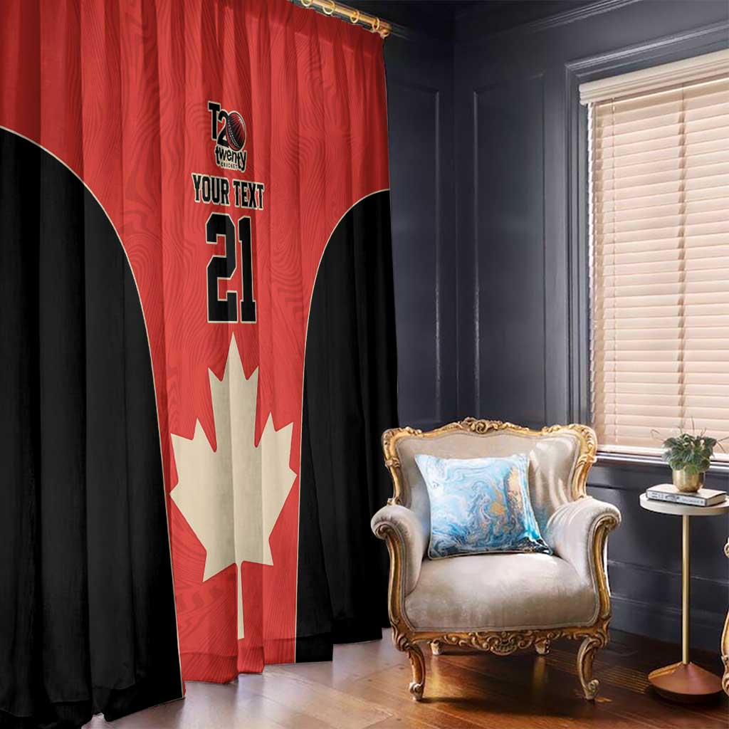Canada Cricket Custom Window Curtain Classic Maple Leaf - Wonder Print Shop