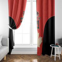 Canada Cricket Custom Window Curtain Classic Maple Leaf - Wonder Print Shop