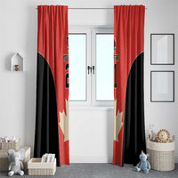 Canada Cricket Custom Window Curtain Classic Maple Leaf - Wonder Print Shop