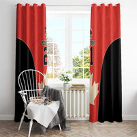 Canada Cricket Custom Window Curtain Classic Maple Leaf - Wonder Print Shop