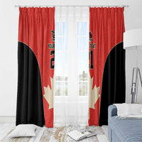 Canada Cricket Custom Window Curtain Classic Maple Leaf - Wonder Print Shop
