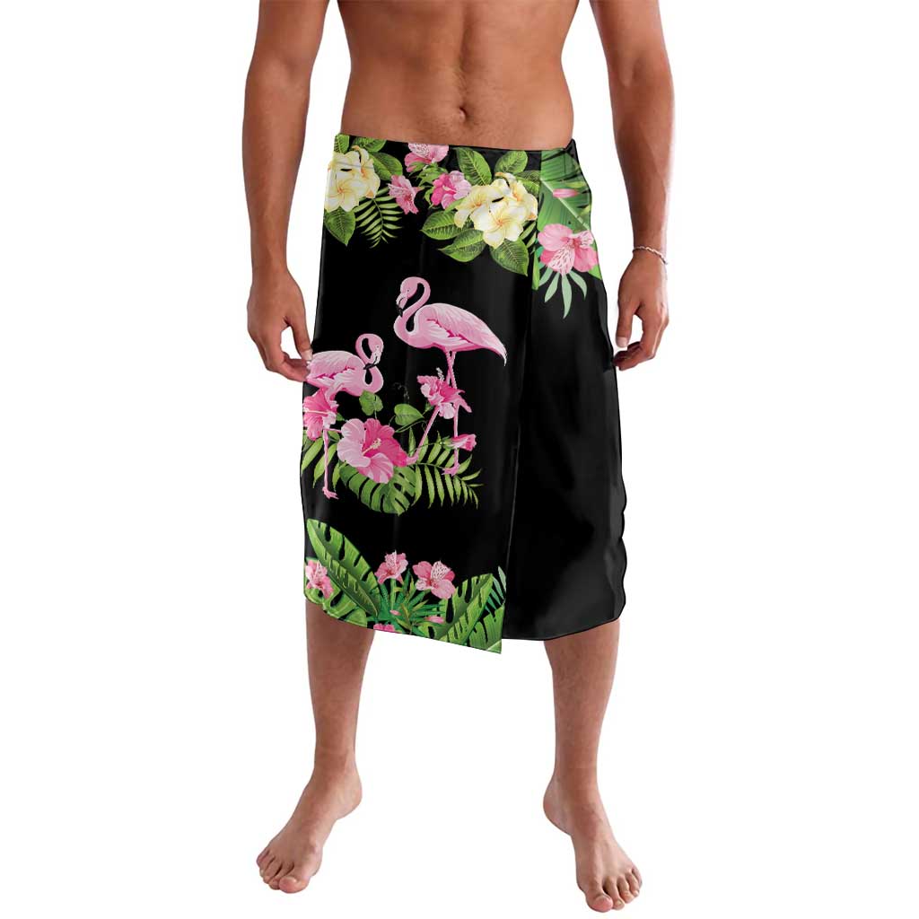 The Bahamas Flamingo Lavalava Bahamian Tropical Flowers - Wonder Print Shop
