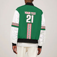 Algeria Tasqa n Umadal Custom Bomber Jacket Amazigh Desert Pattern Edition
