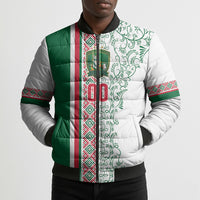 Algeria Tasqa n Umadal Custom Bomber Puffer Jacket Amazigh Desert Pattern Edition