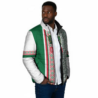Algeria Tasqa n Umadal Custom Padded Jacket Amazigh Desert Pattern Edition