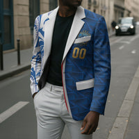 Cabo Verde Kopa di Mundu Custom Blazer Atlantic Waves Blue Edition