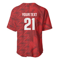 Cabo Verde Kopa di Mundu Custom Baseball Jersey Atlantic Waves Red Edition