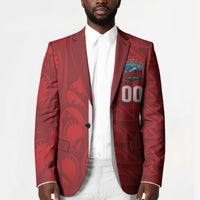 Cabo Verde Kopa di Mundu Custom Blazer Atlantic Waves Red Edition