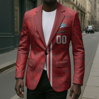 Cabo Verde Kopa di Mundu Custom Blazer Atlantic Waves Red Edition