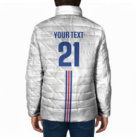 Cabo Verde Kopa di Mundu Custom Padded Jacket Atlantic Waves White Edition