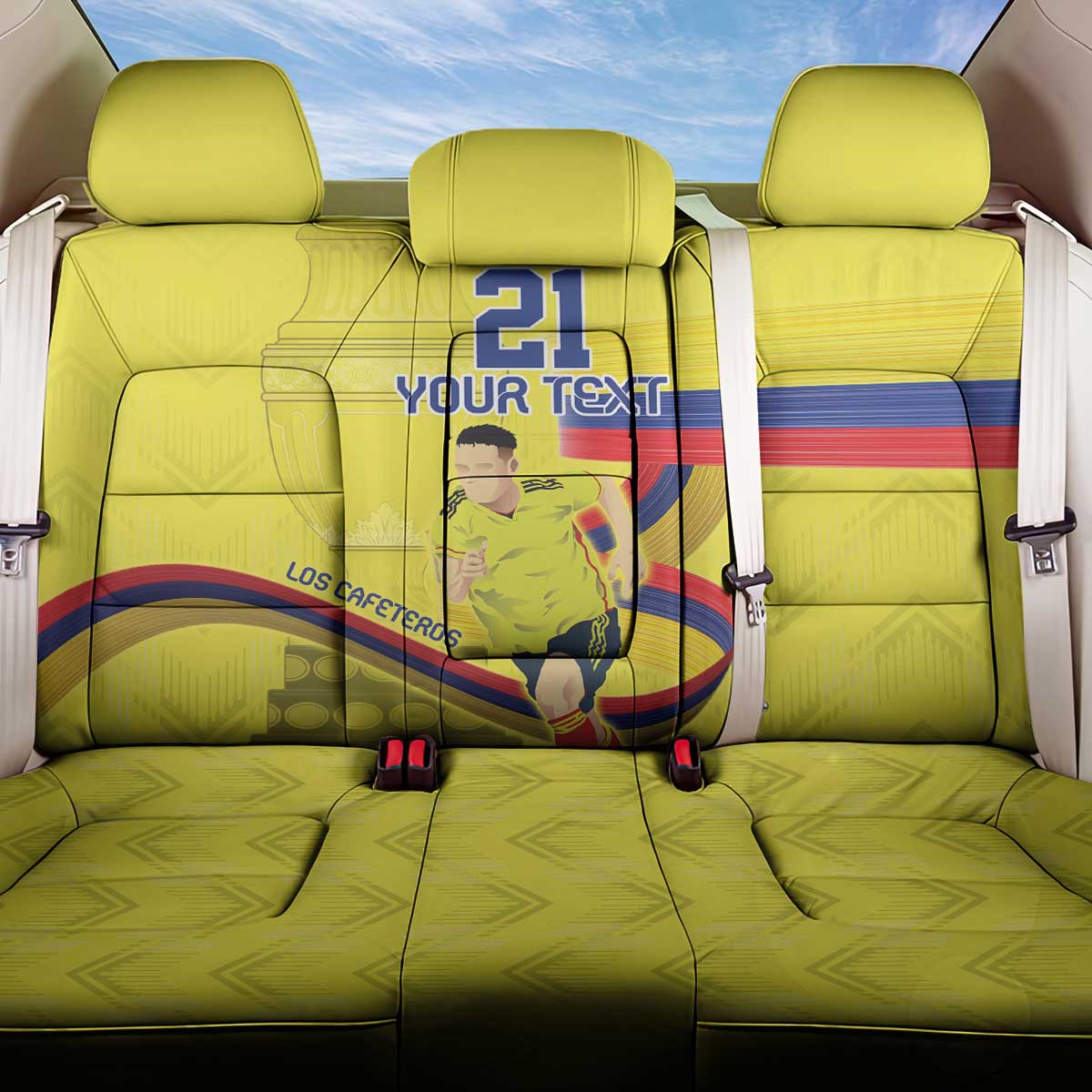 Colombia Champion Football Custom Back Car Seat Cover Proud To Be Los Cafeteros LT9 - Wonder Print Shop