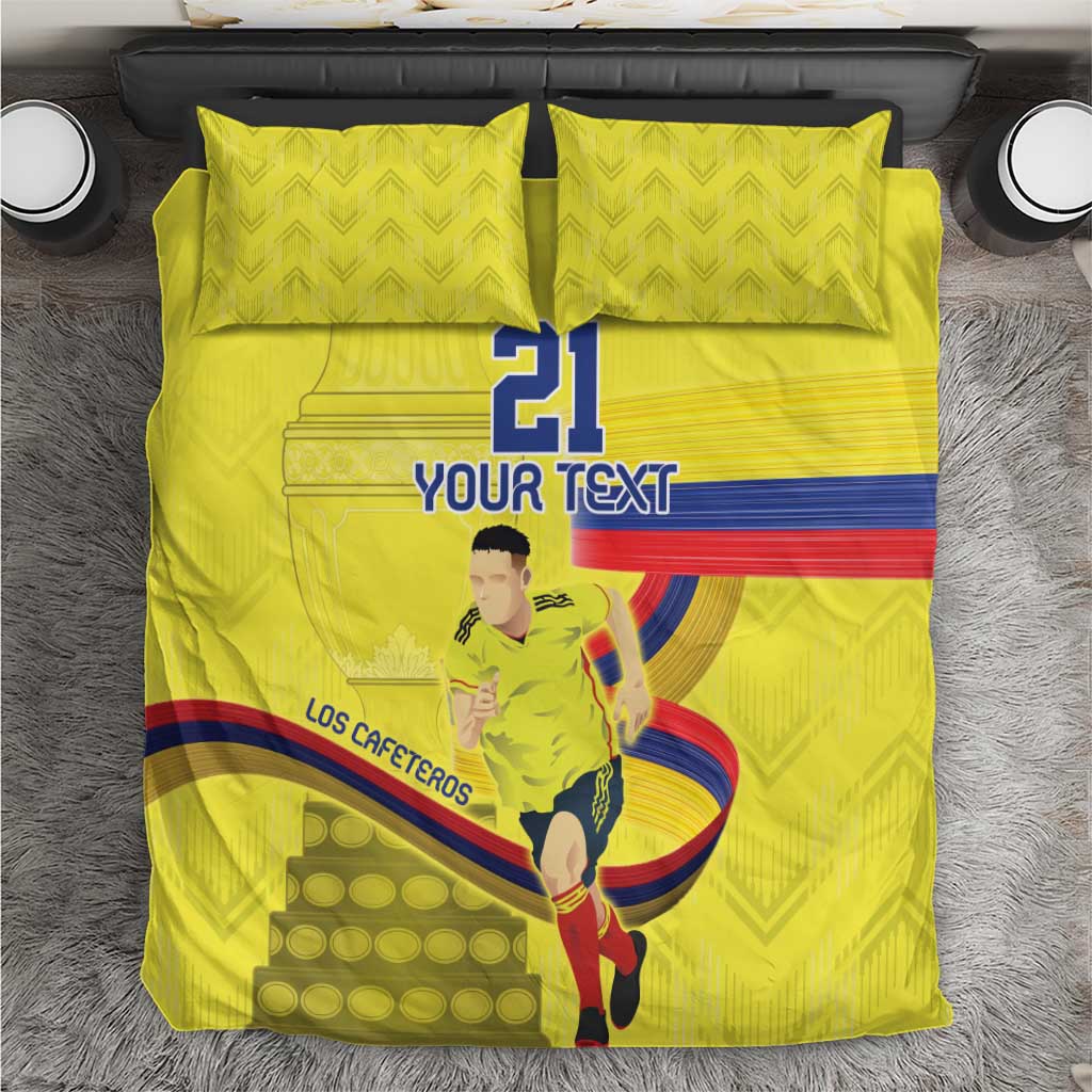 Yellow bedding set with two pillows; comforter shows player and number 21 graphic