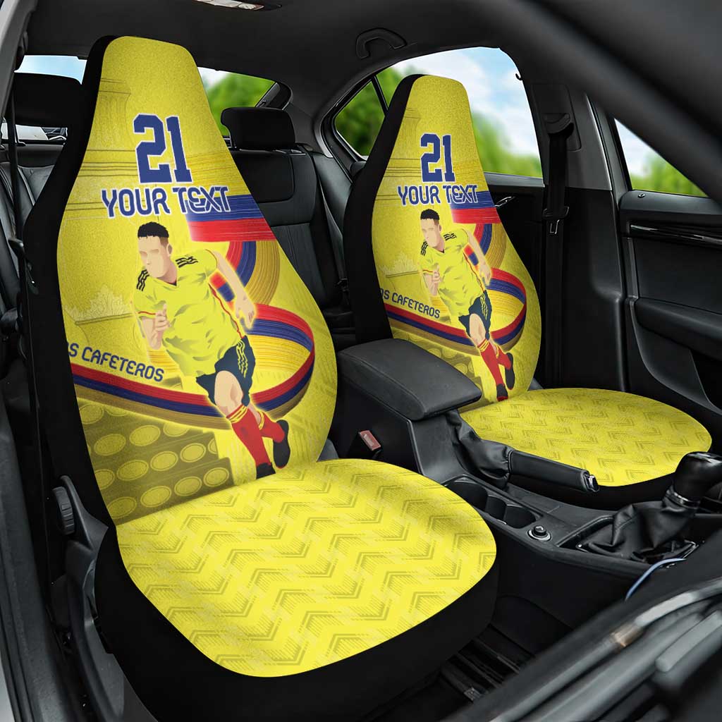 Colombia Champion Football Custom Car Seat Cover Proud To Be Los Cafeteros LT9 - Wonder Print Shop