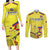 Colombia Champion Football Custom Couples Matching Long Sleeve Bodycon Dress and Long Sleeve Button Shirt Proud To Be Los Cafeteros LT9 - Wonder Print Shop