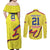 Colombia Champion Football Custom Couples Matching Off Shoulder Maxi Dress and Long Sleeve Button Shirt Proud To Be Los Cafeteros LT9 - Wonder Print Shop