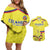 Colombia Champion Football Custom Couples Matching Off Shoulder Short Dress and Hawaiian Shirt Proud To Be Los Cafeteros LT9 - Wonder Print Shop