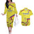 Colombia Champion Football Custom Couples Matching Off The Shoulder Long Sleeve Dress and Hawaiian Shirt Proud To Be Los Cafeteros LT9 - Wonder Print Shop